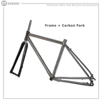 Road Bicycle Internal Cable Frame, Road Hardtail, Gravel Bike, Riding Comfort, RGr9 Titanium Alloy, 