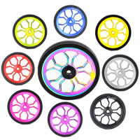 JKlapin 3D Hollow 82mm Spider Easy Wheel Enlarged Folding Bike Bearing Push Wheel For Brompton Bicycle