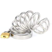 Ergonomic Stainless Steel Stealth Lock Male Chastity Device,Cock Cage, Penis Lock,Cock Ring,Chastity Belt