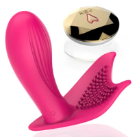 FOX 7 Speed Wireless Remote Control Vibrator Strap On Panties Vibrating Dildo G Spot &amp; Clitoral Vibrators Sex Toys For Woman