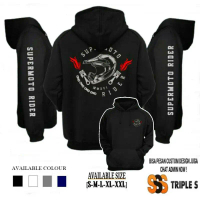 Sale HOODIE JUMPER SUPERMOTO RIDER SABLON DEPAN-BELAKANG-LENGAN HOODIE MOTOR KEREN  Baru