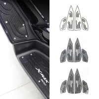 XMAX300 Accessories Motorcycle Foot Pegs for Yamaha XMAX 300 X-MAX 2023 Plate Skidproof Pedal Footrest Footpads Stainless Steel