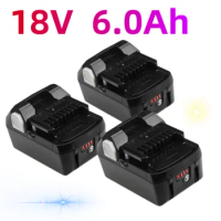 1-3pcs for Hitachi power tools 6000mah 18v high capacity lithium-ion replacement battery bsl1830 bsl1840 dsl18dsal bsl1815x