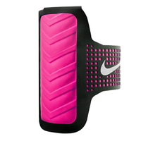 Nike DT Arm Band [NRN41081OS] 女 運動 慢跑 自行車 輕量 手機 臂包 4.7吋 黑 粉紅