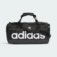 【adidas 愛迪達】Linear Duffel S 健身包 旅行包 訓練 運動 休閒 肩背 側背 手提 黑(HT4742)