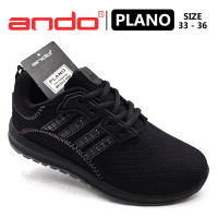 Sepatu Sekolah Anak SD SMP Laki Laki/Perempuan – ANDO – PLANO – Size 33-36 – Sneakers – Sport – Tali