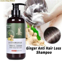 Hair Ginger Essence Shampoo 500ml Hair Regrowth Dense Fast Thicker Hair Growth Shampoo Anti Hair Loss Product