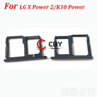 20pcs For LG X Power 2 LV7 L63BL K10 Power X500 M320 Card Reader Holder Sim Card Tray Holder Slot Adapter Replacement parts
