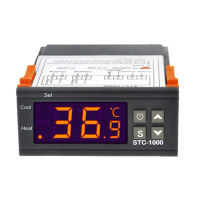 ตัวควบคุมอุณหภูมิสำหรับ STC รุ่น 1000 พร้อมหน้าจอแสดงผลดิจิทัลแบบ LCD รองรับแรงดันไฟฟ้า 12V/24V/110V