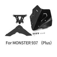 อุปกรณ์มอเตอร์ไซค์กระจกกระจกอลูมิเนียมลมโล่ D Eflectore สำหรับ DUCATI MONSTER 937พลัส2021 2022- MONS