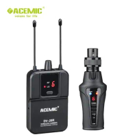 ACEMIC DV-20T DSLR/CAMERA WIRELESS MICROPHONE SYSTEM Wireless digital recording microphone with plug-on transmitter