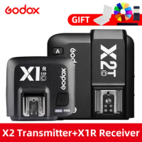 Godox X2 X2T-C X2T-N X2T-S HSS 2.4G Wireless Speedlite Flash Transmitter Trigger with X1R-C/N/S Receiver for Canon Nikon Sony