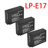 LPE17 LP E17 LP-E17 Battery + LCD USB Dual Charger for Canon EOS 200D M3 M6 750D 760D T6i T6s 800D 8000D Kiss X8i Cameras