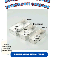3pcs Loyang roti sobek alumunium tebal/Loyang roti gembong/loyang roti tawar/loyang roti bolu perseg