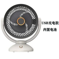 usb空氣迴圈扇臺式壁掛充電風扇學生宿舍室內搖頭插電桌面風扇
