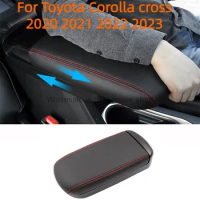 Center Console Armrest Box Lengthen Pad Box Protection Cover For Toyota Corolla cross 2020 2021 2022 2023 Interior Accessories