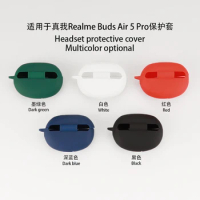 For Realme Buds Air5 Pro solid color silicone soft case Cute Buds Air5 Pro shockproof case protective cover cartoon with hook