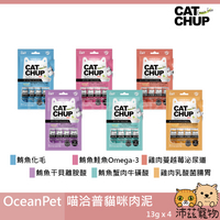 沛茲寵物【OceanPet 喵洽普貓咪肉泥】CatChup 機能 鮪魚 雞肉 肉泥 韓國 貓零食 貓 零食⭐線上寵物展-領券再折100⭐