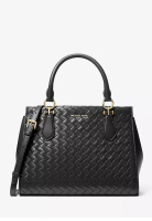 Michael Kors Marilyn Medium Woven Satchel