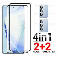 For Vivo V27 Pro Glass 4in1 9D Camera Tempered Glass Vivi V27Pro VivoV27 V 27 27V 5G VivoV27Pro Screen Protector Protective Film