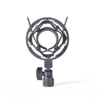 Professional Metal Microphone Shock Mount Locking Knob Reduce Noise Broadcast Clip Studio Recording Mic Holder Spider Condenser