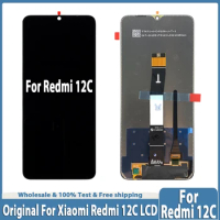 100% Tested 6.71" For Xiaomi Redmi 12C LCD Display Touch Screen Digitizer Assembly For Redmi 12C Display Replacement