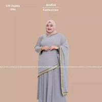 Andinicollection Abaya Hitam Jumbo LD 130 - Gamis Hitam Jumbo LD 130 / Abaya Jumbo LD 130 / Gamis Um