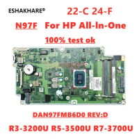 DAN97FMB6D0 For HP 22-C 24-F AIO Motherboard With AMD Athlon R3-3200U R5-3500U R7-3700 CPU DDR4 L39043-001 L39043-601 L39043-603