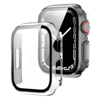 Watch case for apple watch smartwatchs 45mm 41mm 44MM 40MM Full PC Cover accessories iwatch series with clean set