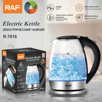 2.0L Portable Electric Kettles Glass Cup Make Tea Coffee Travel Hotel Family Boil Water Smart Water Kettle Kitchen Appliances