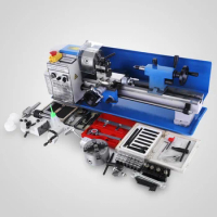 Mini Metal Lathe Machine 0-2500 RPM Variable Speed Bench Top Benchtop Mini Lathe Wth 4" 3-jaw Chuck For Wood Metal Turning