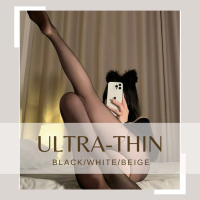 Ultra Thin Black Stocking White Pantyhose Sexy Legwear