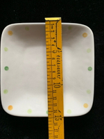 米黃花點小菜盤子蛋糕盤圓形蘸料直徑15厘米骨碟陶瓷餐盤熱銷墨碟