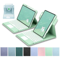 360° Rotation Keyboard Case for iPad 10th gen 2023 10.9 Air 5 Air 4 Magnetic Case Cover for iPad Pro 11 Air 3 Pro 10.5 10.2 9th