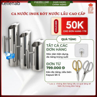 Ca nước inox cao cấp, ca đong định lượng rót nước lẩu đựng nước ngọt trà đá ca đun nước inox đa năng