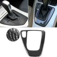 Car Gear Shift Control Panel Cover Sticker Trim For BMW 3 E90 Left Drive Carbon Fiber Car Sticker Trim Interior Accessories