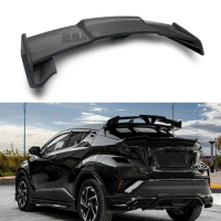 For Toyota CH-R Spoiler WIng Auto Rear Trunk Roof Big Extensio Cover Trim CHR 2016-2019 Carbon Lip Car Accessories