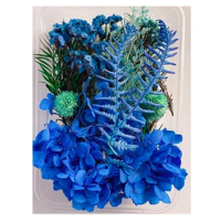 【A-ONE 匯旺】永久花盒 藍色乾燥花 不凋花 永生花 花材 手作 花束 捧花 情人節 母親節手作花(B04)