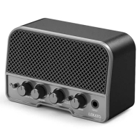 LEKATO 5Watt Acoustic Guitar Amplifierr Mini Portable Acoustic Guitar Amplifier Speaker Normal/Bright Dual Channels