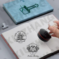 Personalized Book Stamp Self Inking Library Stamp Custom Book
