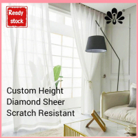 【hot】Soft White Sheer  Scratch Resistant Lace Langsir  Day  Jarang  Home Living Window Decor batang 