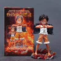 New Blazing Angel Luffy One Piece Peripheral Anime GK Garage Kits Ornaments Model Statue Board Game