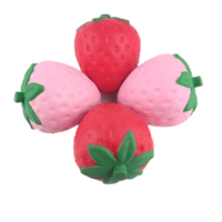 Strawberry Squishy Slow Rising 6CM 11CM Jumbo Cute Straps Straps Sweet Cream Charms Kawaii Pendant Bread Kids Toy Gift Pink Red