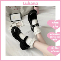 [Sale đặc biệt] Giày lolita nữ da mềm đế êm thời trang Luhana.Ms: LLT002 đe cao 5cm