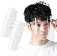 日本代購 空運 HOME COCCI 防飛沫 透明 面罩 10入 業務用 護目鏡 可配戴眼鏡 輕量 防霧加工