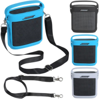 New Bluetooth Speaker Case Silicone Cover Skin With Strap Carabiner for Bose Soundlink Color II Wireless Bluetooth Speaker Bag