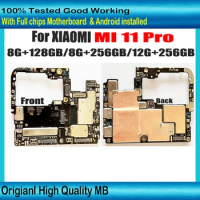 128GB 256GB For Xiaomi MI 11 Pro 11Pro Motherboard Logic Board With Full Chips 100% Original Plate For Xiaomi MI 11 Pro