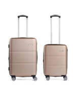 ชุดเซ็ตกระเป๋าเดินทาง 2 ชิ้น วัสดุ ABS รุ่น HY612 ขนาด 20+24 นิ้ว
