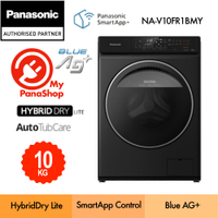 Panasonic Front Load Inverter AI Smart Washing Machine (10kg / AG+ / Smart App) NA-V10FR1BMY