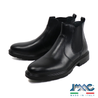 【IMAC】義大利輕量真皮切爾西靴 黑色(250480-BL)